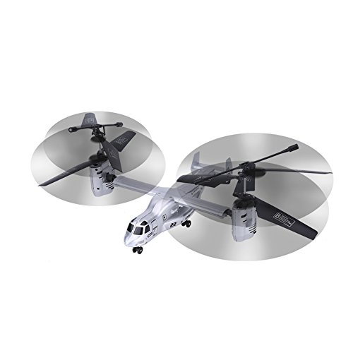 Zouminy Remote Control Plane RC Airplane Aircraft Helicopter Model Vehicle(Silver)