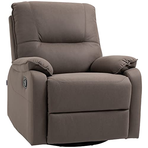 HOMCOM Relaxsessel, drehbarer Liegesessel, 135° neigbarer Fernsehsessel,...