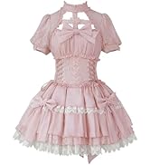 ゴスロリドレス ピンク花嫁ロリータ姫袖 森ガール リボン 宮殿風 夢可愛いお嬢様 ゴスロリドレス ピンク花嫁ロリータ姫袖 森ガール リボン 宮殿風