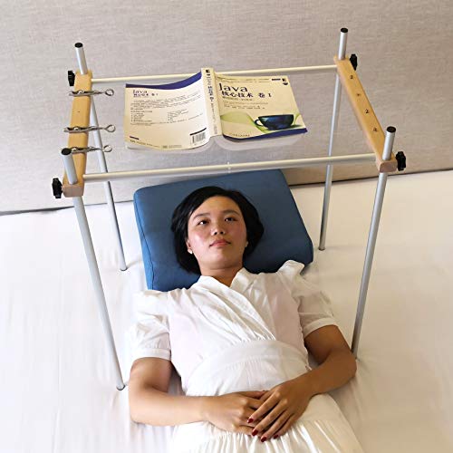 Image of Reading Stand for Lying Flat on Bed | Supine Reading Book Stand Book Rest /Tablet Support (Without LED Lamp and Phone Bracket)