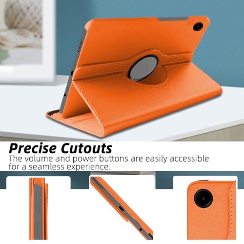 Image of TGK 360 Rotatable Smart Flip Cover for Samsung Galaxy Tab A11 8.7 Inch Case 2025 / Galaxy Tab A9 8.7 Inch 2023 (Orange)