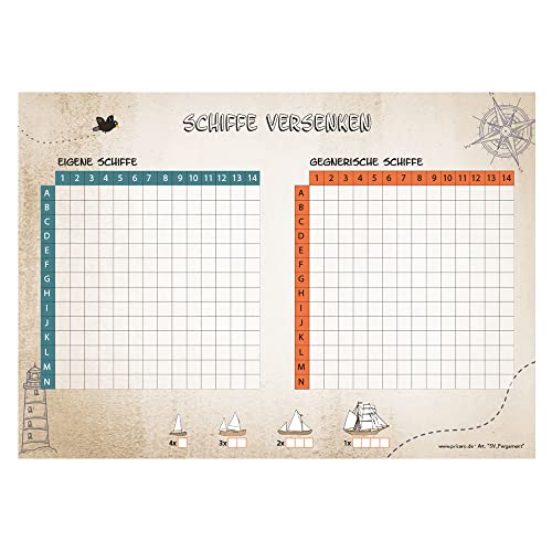 PRICARO Spielesammlung Pergament, 3er Set