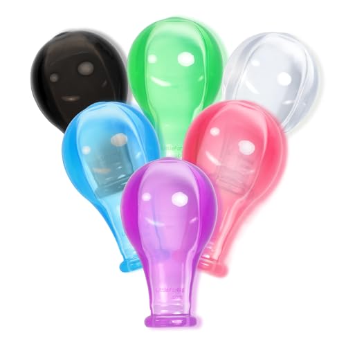 LittleForBig Chupetes para adultos extra grandes Candy Gloss Colorido Transparente Chupete - Gran Repuesto Tetina 6 Valor