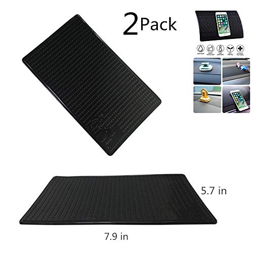 MeetRade Anti-Slip Car Dashboard Sticky Gel Pad Washable Foldable Non-Slip Universal Mat Car Sticky Pad Mount Holder for Cell Phones/GPS/HUD/Coins/Glasses/Keychains (C)