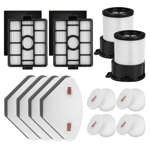 Replacement for Shark IP3251, IP3251C, IP3253, 2 PACK Auto-empty Dock Hepa Filter + 4 PACK Pre-motor Filter Assembly & 2 PACK Handheld Vacuum Post-motor Filter+ 4 PACK Pre-moter Filters