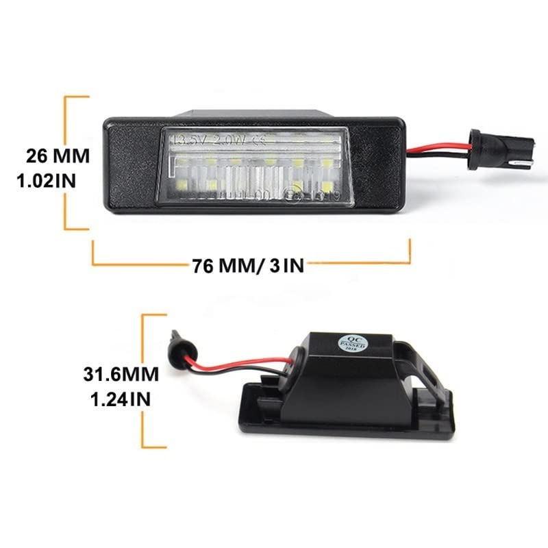 Feux de plaque d'immatriculation Juke X-Trail trajets nuit - 4