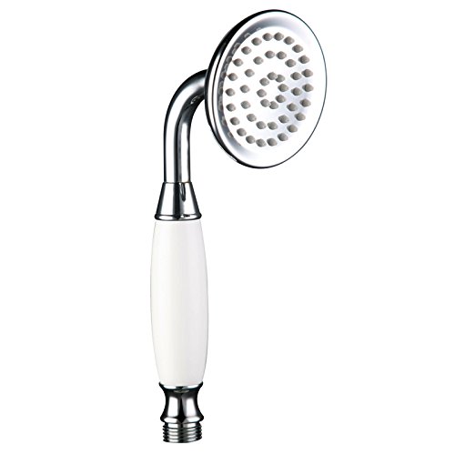 Shower Head Traditional Victorian Style Handheld Shower Sprayer Metal Brass Chrome
