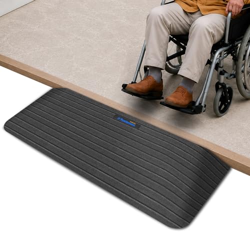 Ruedamann Threshold Ramp - Durable Rubber Wheelchair Door Ramp 2" Rise