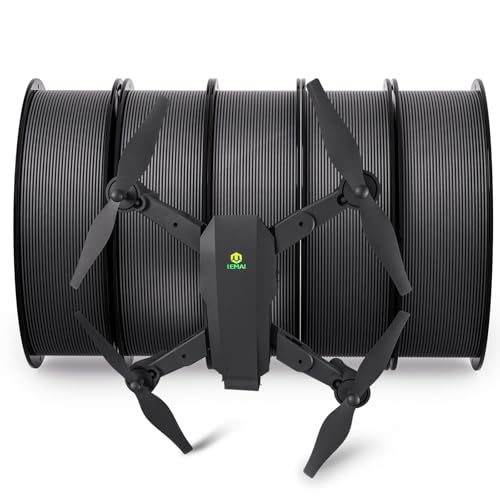 Image of IEMAI PC-CF 3D Printer Filament 1.75mm Bundle 5KG, Matte Black Carbon Fiber Reinforced Polycarbonate with Superior Strength & Rigidity, Impact & High-Temperature Resistant
