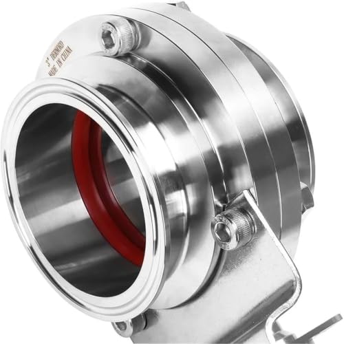 Válvula de actuador neumático de simple efecto en acero inoxidable 304 y abrazadera de 1.5" 5