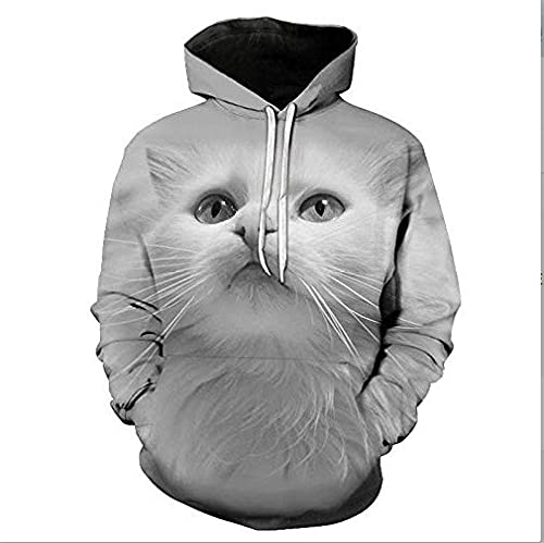 Unisex Niños Niñas 3D Sudaderas,Sudaderas Con Capucha Para Niños Y Niñas Adolescentes Con Estampado 3D Sudadera Con Estampado De Animales Vivos Sudadera Con Capucha De Bolsillo Para 4-16Y-100Cm Cover
