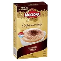 Moccona Cappuccino Coffee Sachets, 50 Sachets (10 Sachets of 5 Packs)