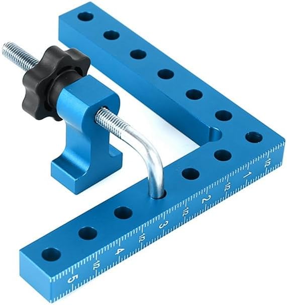 90 Degrees Clamp Positioning Squares Clamps for Woodworking Corner Clamps Right Angle Clamp Wood Clamps Durable Easy Install - (Color: Blue)