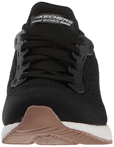 Skechers Tênis unissex Bobs Squad-Open Weave da BOBS, Preto, 9.5