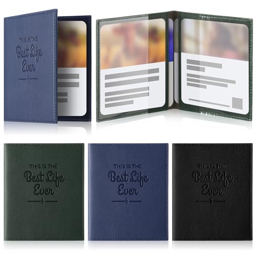 Sabary 3 Pcs Mini New Tract Holder Set for Ministry Gospel Leaflet Storage Bag Mini Field Service Organizer Witness Ministry Supplies Gift for Trailblazer (Black Green Blue )