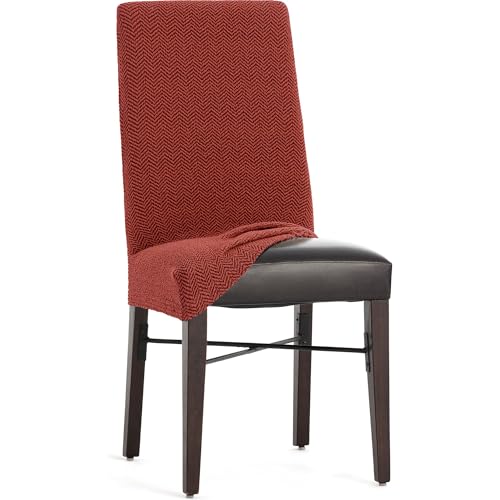 2 Fundas para Silla de Tejido Súper Elástico Color Caldera 8