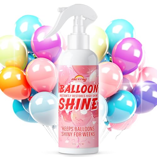 Instant Glow Balloon Shine Spray for Latex Balloons, High-Gloss Balloon Spray to Last and Shine...