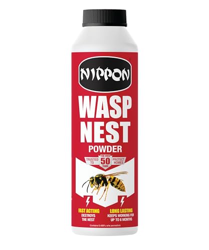Nippon Wasp Nest Powder Rapid and Effective Control of Wasp Nests Suitable for Indoor and Outdoor Use- 300G