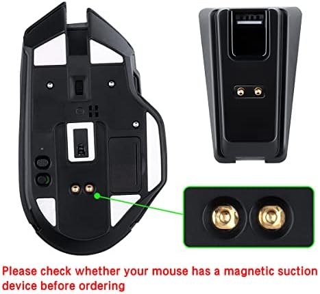 RGB Charger Dock with USB Charging Cable Compatible for Razer Basilisk/Viper Ultimate/Naga Pro/deathadder v2 Pro Mouse (With RGB lights)