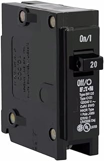Eaton BR120 20 Amp Single Pole Circuit Breaker