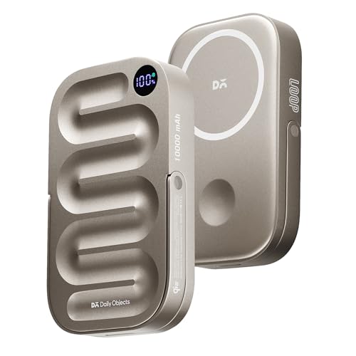 DailyObjects Loop Qi2 Certified 10000 Mah Mag-Safe Compatible Alu...