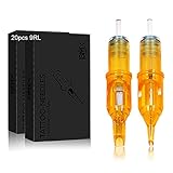 Cartridge Needles -BMX 20PCS Professional Disposable Cartridge Tattoo Needles Sterilized Needle Cartridge Round Liner User for Pen Rotary Machine and Tattoo Supplies(9RL)