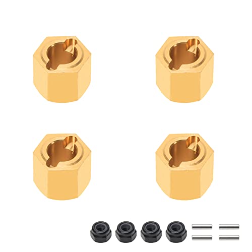 Adaptateurs de moyeu hexagonal en laiton FMS FCX24 RCAWD pièces 1/24