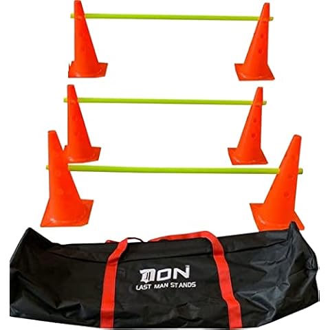 22YardsPro Dog Agility Set Jump Training Equipment Jumping Pets Hurdle Cones with Carry Bag UK Cover