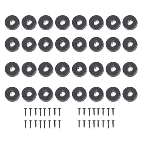 VBESTLIFE 32PCSスピーカー分離フィート、ターンテーブルアンプのためのアンチバイブレーションラバーパッドサブウーファー、CD DVDプレーヤーの衝撃吸収