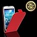 Eximmobile Funda con tapa para Samsung Galaxy Trend Plus, color rojo