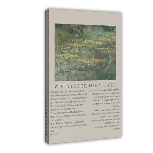 Poster vintage sur toile 30x45 cm pour décoration de chambre et bureau