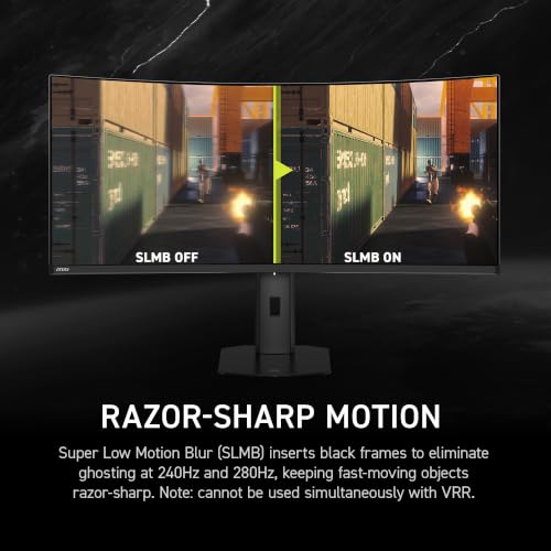 Image of msi MAG 341CQP QD-OLED X28 34 inch UWQHD Tandem QD-OLED Monitor,3440x1440,1800R,RGB Stripe,DarkArmor Film,Uniform Luminance,280Hz,0.03ms,AI Care Sensor,AMD FreeSync Premium Pro,NVIDIA G-SYNC Compatible