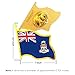 Cayman Islands Flag Lapel Pin - Enamel Metal National Badge | World Travel Souvenir Gifts for Men & Women | Country Flag Patriotic Brooch Bulk Pack of Pins for Hat, Tie, Clothes, Backpack (1pc)