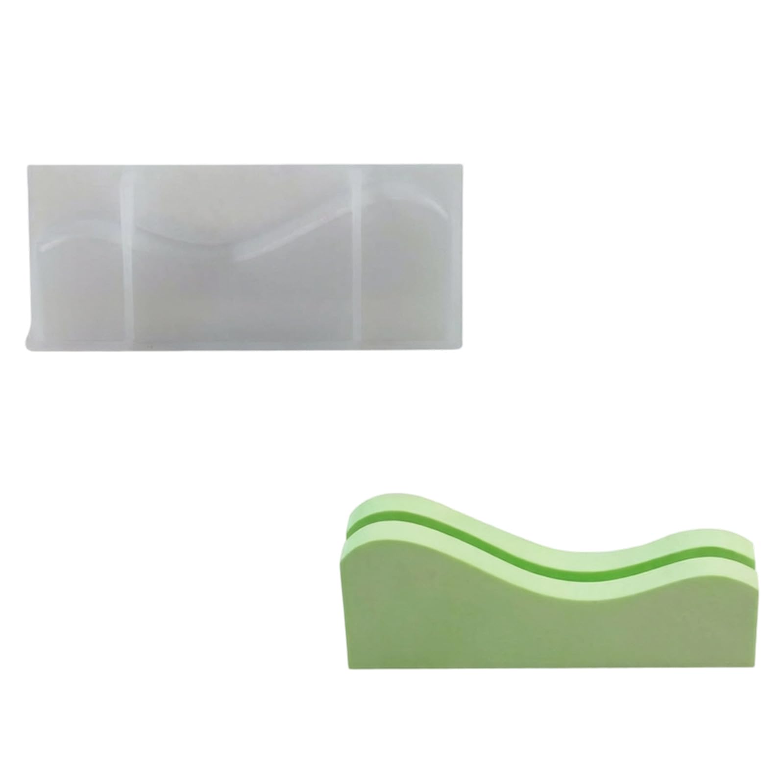 COOLHOOD Desktop Display Base Mold in Soft Silicone, Casting Form for Decorative Resin, Plaster, and Wax Pours Decor Base Casting Form Desktop Display Mold Silicone Plaster Wax