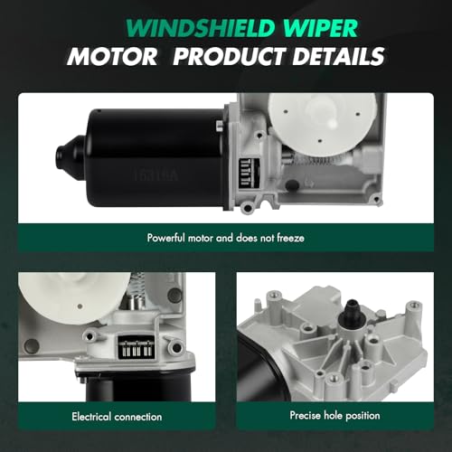 Image of SCITOO Front Wiper Motor W /O Control Module Replacement for 1997-2005 for Chevrolet for Venture,1997-2004 for Oldsmobile for Silhouette,1999-2005 for Pontiac for Montana Wiper Motor 12368685 3 Pins