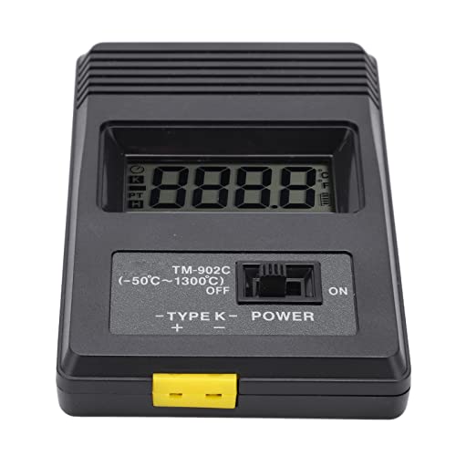 Tm?902c Digital Thermometer, K Type Sensor Temperature Tester with Thermocouple, LCD Display -50-500? for Industrial Measurement, Gas and Liquid Temperature