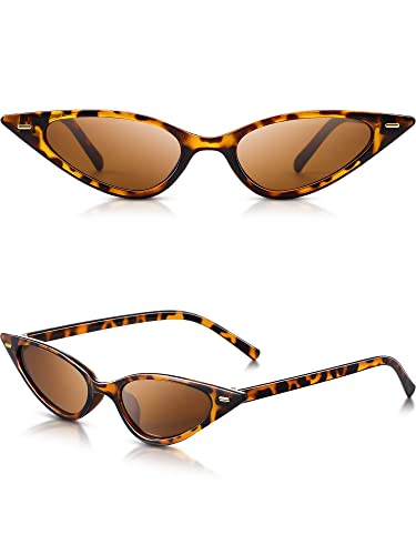 Frienda Vintage Cat Eye Leopard Sunglasses for Women
