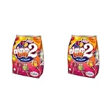 nimm2 Lolly – 1 x 200g – Frucht-Stielbonbon mit Fruchtsaft und Vitaminen (Packung mit 2)