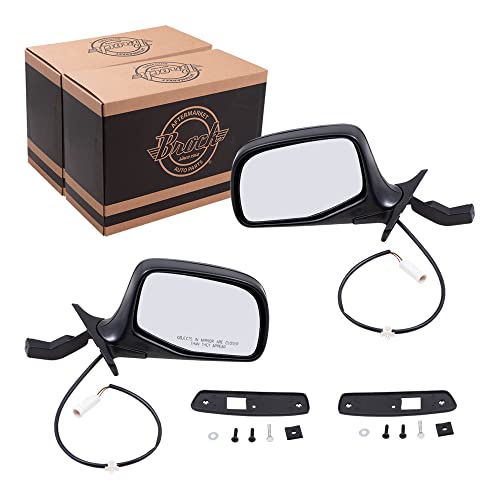 Whistle Noise From Left Exterior Mirror - 2021-2022 Ford Bronco 6 Power Mirror for 1992-1996 Bronco Paddle Type for 1992-1996 F-150 for 1992-1997 F-250 for 1992-1997 F-350 F7TZ17682BAA Set FO1321124