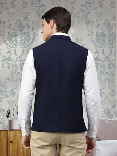 Image of ROCKSY Bandi Modi Koti, Nehru Jacket for Men, Cotton Waistcoat for All Occasion: Diwali, Wedding, Ethnic, Office Party, Formal & casual Look