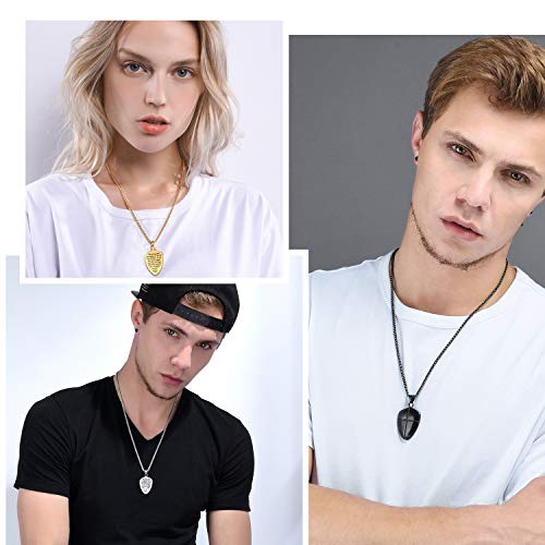 U7 Shield Of Faith Pendant Chain 22 Inch Stainless Steel Joshua 1:9 Cross Amulet Necklace #TOP1