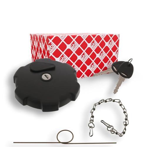febi bilstein 46450 Tankdeckel abschließbar, unbelüftet mit Dichtung und Kette, 1 Stück
