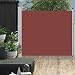 vidaXL Toldo Lateral Retráctil Poste de Acero Gris 160x300 cm Mampara Terraza