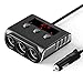 Kfz Verteiler für Zigarettenanzünder, SONRU 120W 12V / 24V Auto Ladegerät USB Adapter mit Getrennte Schalter LED Stromspannung Anzeige für Telefone Tablet GPS usw