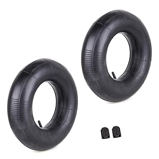 Set med 2 16x6.50-8 Innerrör med TR13 rakt ventilspindelbyte för gräsklippare snöslunga ATV lantbrukstraktor skottkärra släpredskap Golfvagn