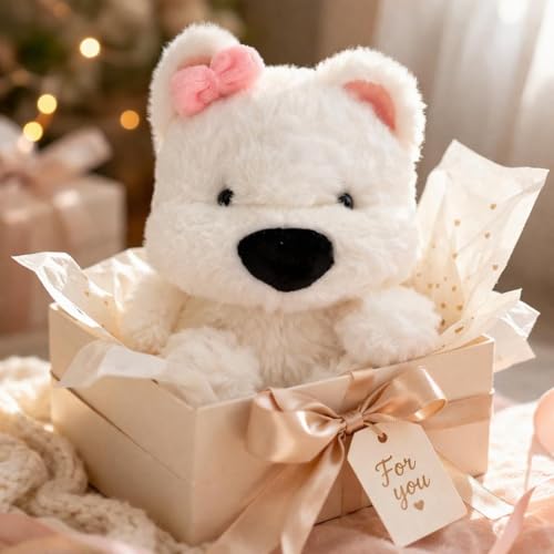 Image of SCOOBA Super Soft Tiny Dog with Bow Soft Toy (Tiny Bow Dog)