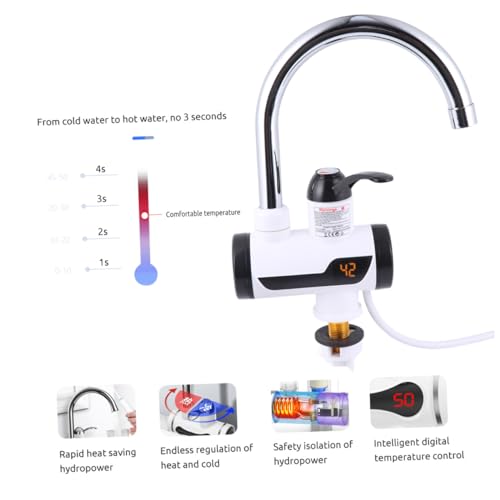 Robinet électrique avec affichage numérique OUNONA pour eau chaude instantanée - 6