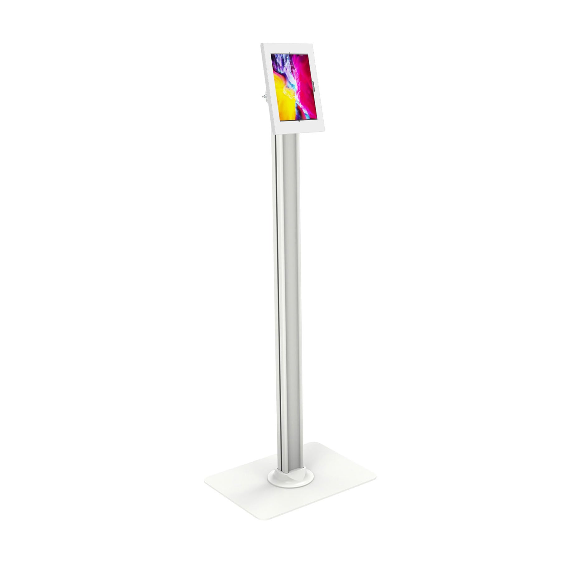 KIMEX - Support Tablette - Installation Sol - Compatible Apple et Samsung 10.9''-11'' - Blanc - 091-3045SK3