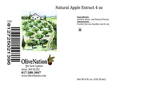 image for OliveNation Premium Apple Extract - 4 ounces - Derived from fresh appl