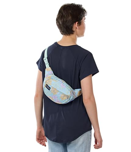 Image of JanSport Fifth Avenue Fanny Pack Crossbody Bags for Women, Men - Stylish, Durable Waist Bag with Adjustable Belt, Main Zippered Pocket, Quick Stash Pocket - Travel Essentials - Black